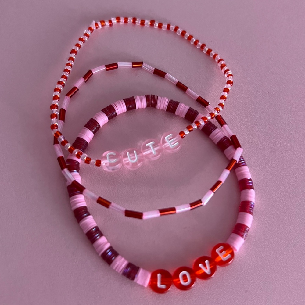 3 Valentines Day Themed Bracelets